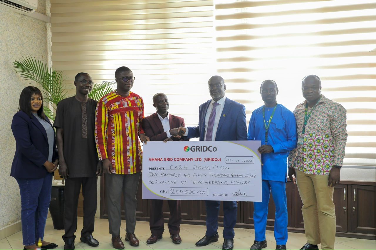 GRIDCo donates GH¢ 250,000.00 to the College of Engineering, KNUST.