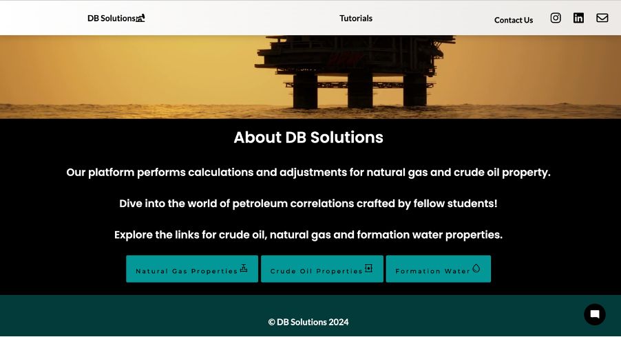 DB SOLUTIONS – A SOFTWARE FOR CALCULATING PETROLEUM FLUID PROPERTIES