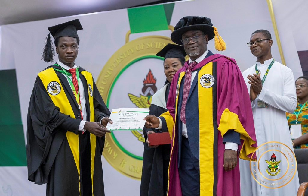 Meet Oniti Jesutofunmi Isaac, the Overall Best Graduating Student in the Class of 2024 at the 58th Congregation and Valedictorian of the College of Engineering, KNUST