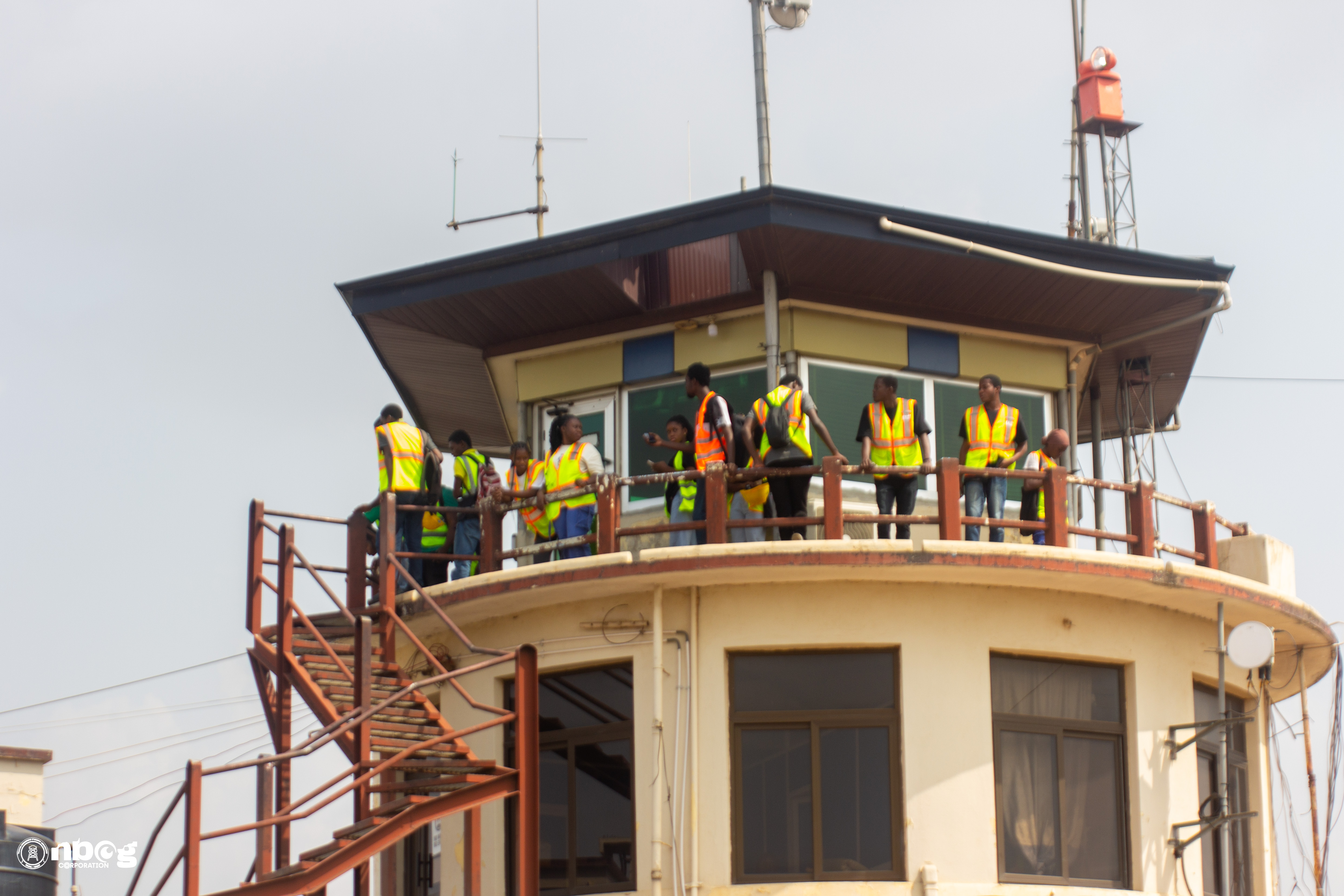 Telecommunications engineering students visit Prempeh I Airport