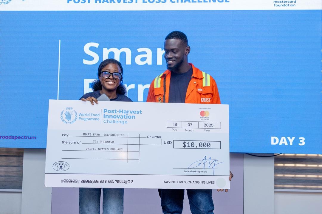 SmartFarm Technologies Wins $10,000 Grant at WFP Post-Harvest Challenge Finals