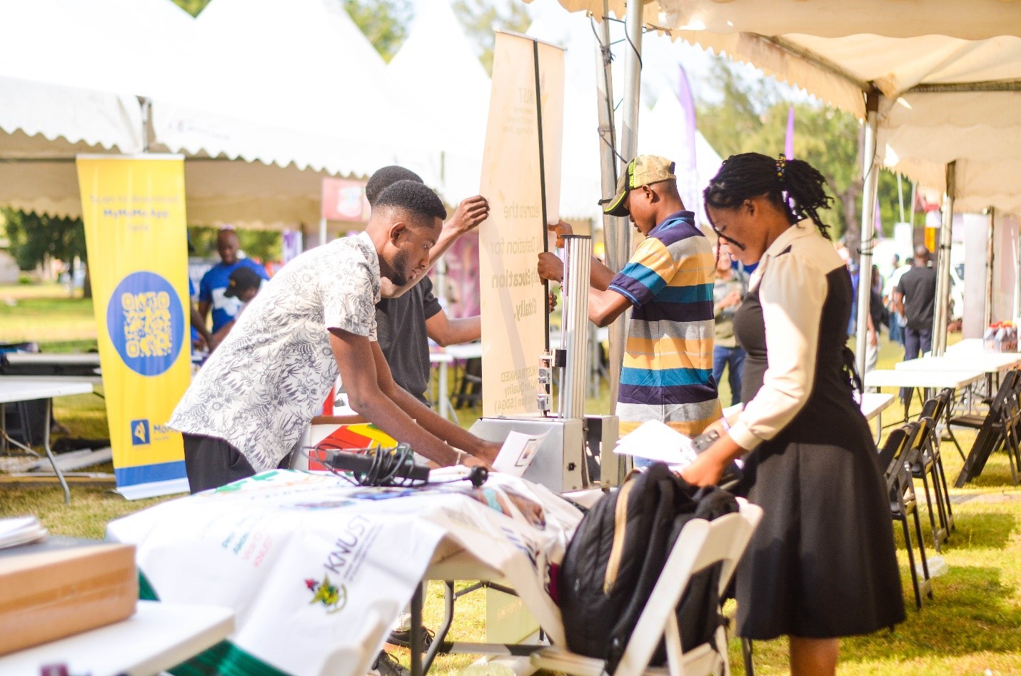 The College exhibited a range of research projects and engineering solutions developed by faculty and students.