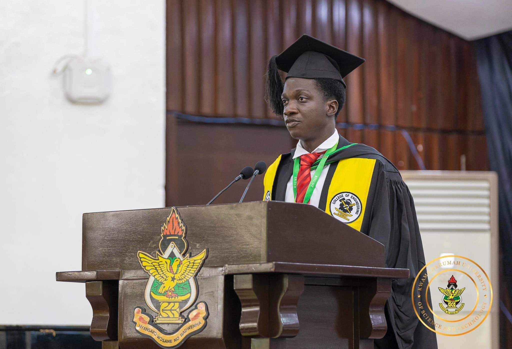 Mr. Isaac Jesutofunmi Oniti, the overall best student of the Graduating Class of 2024 and valedictorian of the College of Engineering