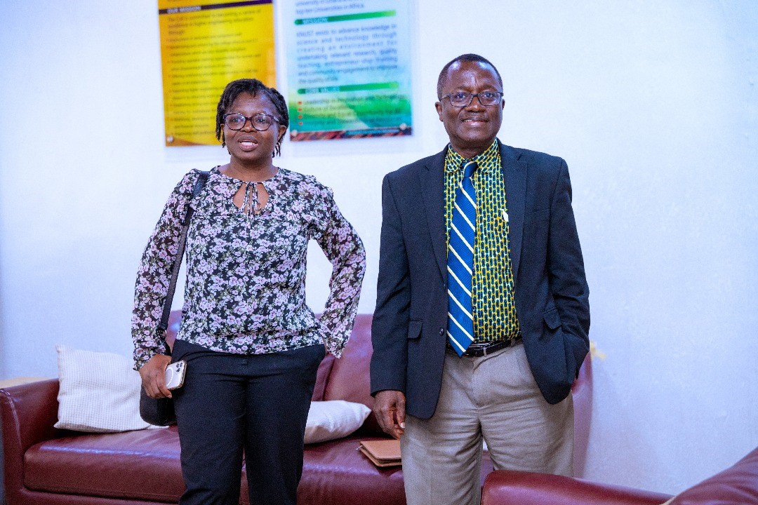 Prof Ababio standing side by side with Prof. Essandoh