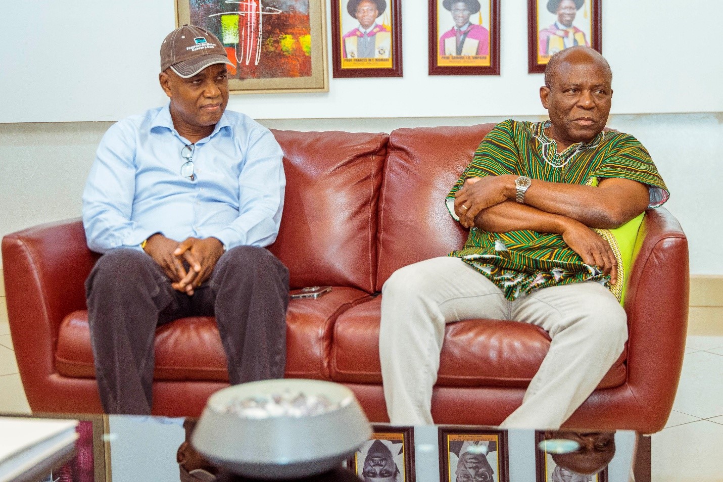 Dr. Banini (left) with Prof. Francis W. Y. Momade(right)