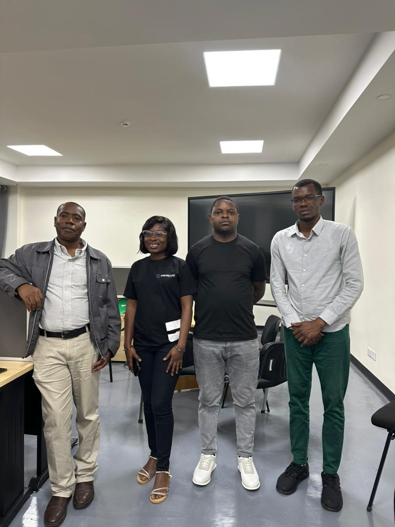 Juliet Arthur, RAIL Research Assistant (2nd from left), with the TAIRI team