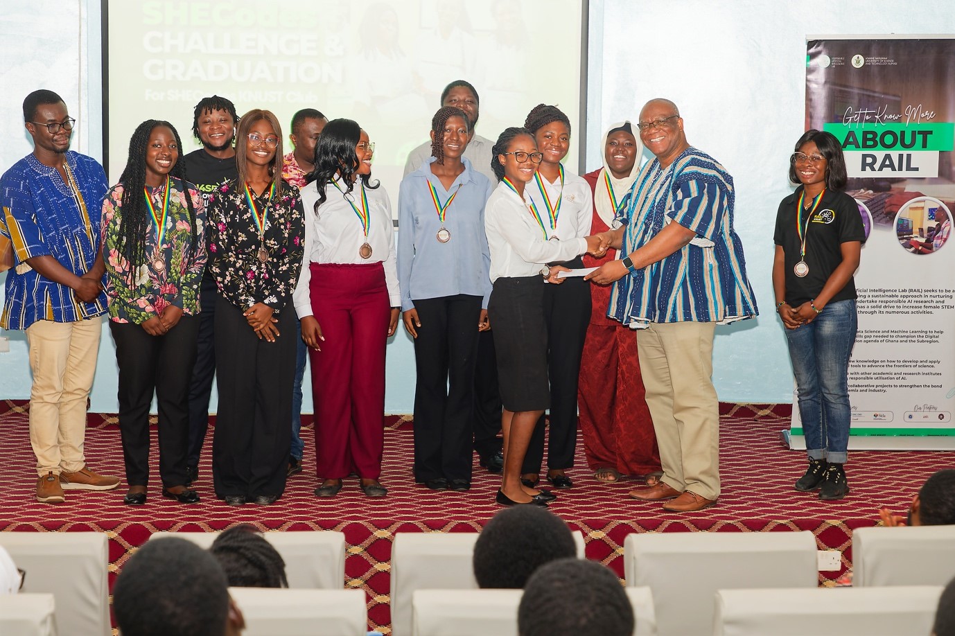 The winning team receives medals and a cash prize.