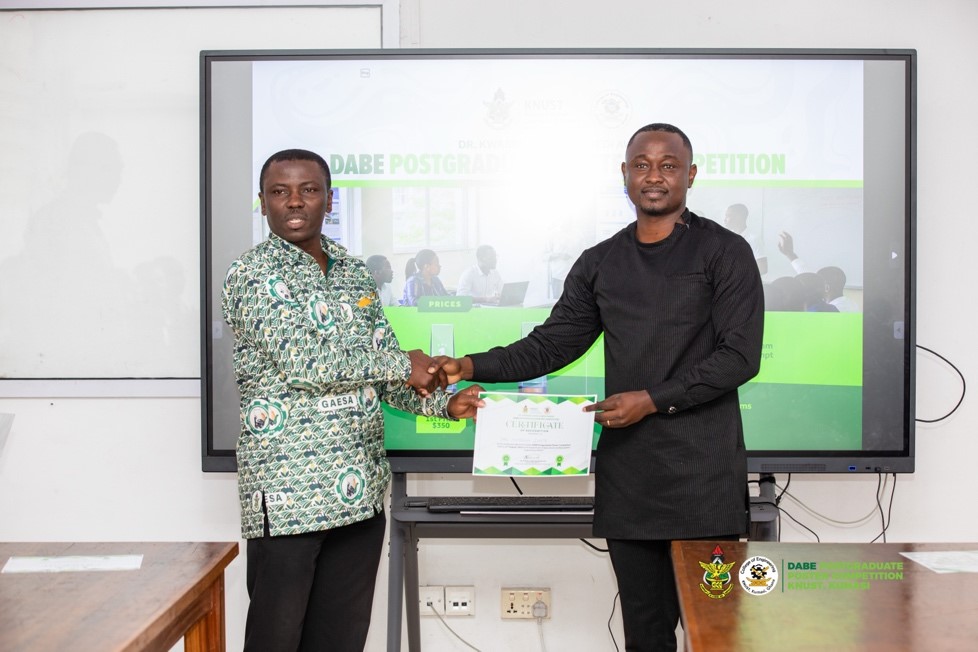 Certificates were given to all presenters.