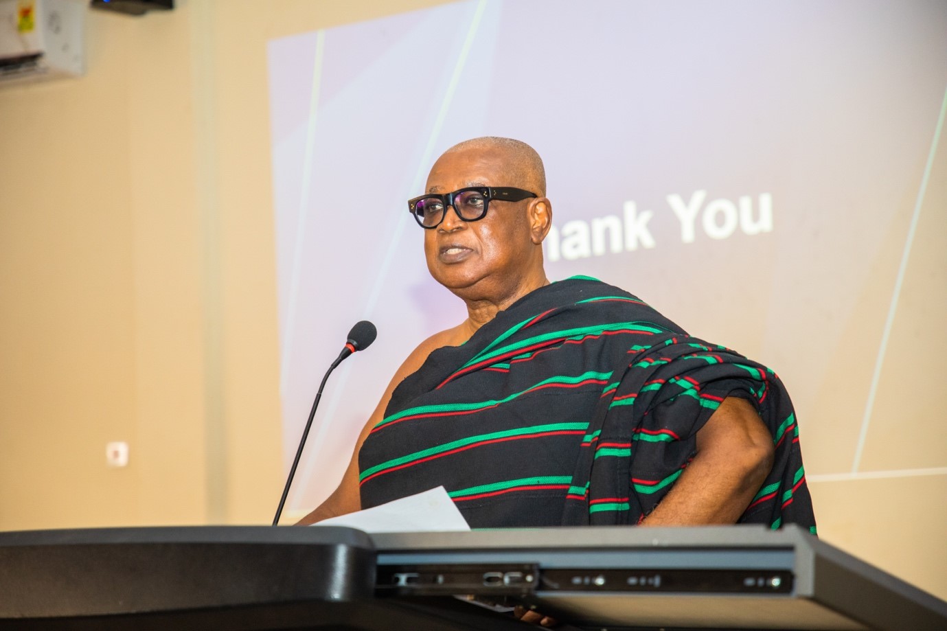 Nana Prof. Edward Badu addressed participants.