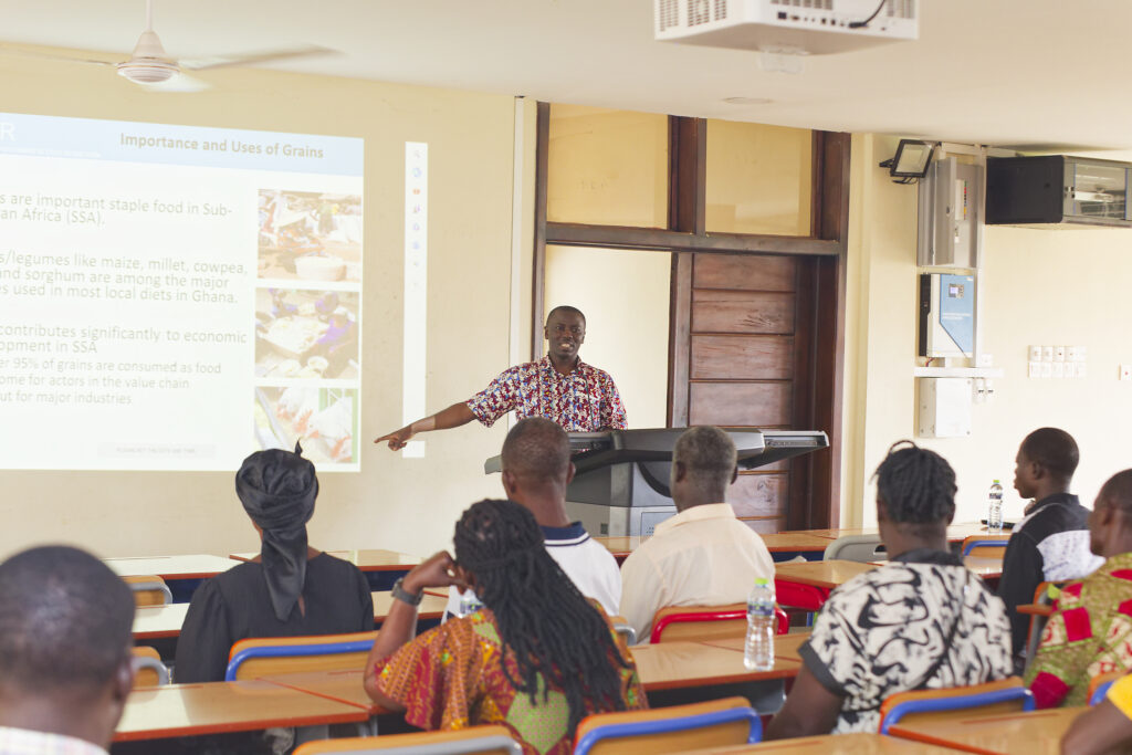  Prof. Joseph Akowah, Head of the Department of Agricultural and Biosystems Engineering at KNUST, facilitated the Technology in Agriculture session.