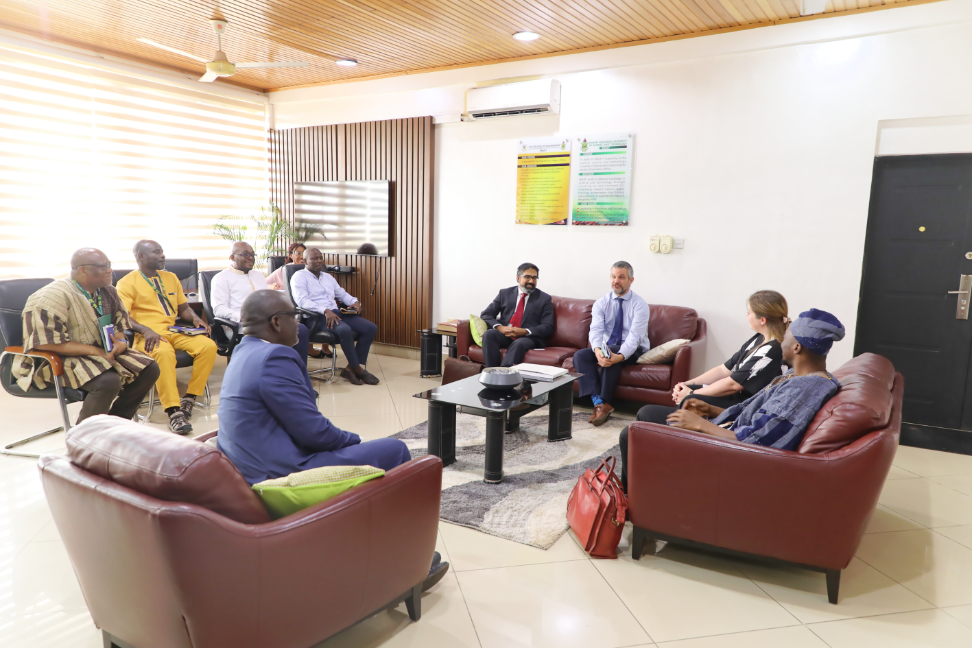 Meeting held with the Provost, College of Engineering, KNUST