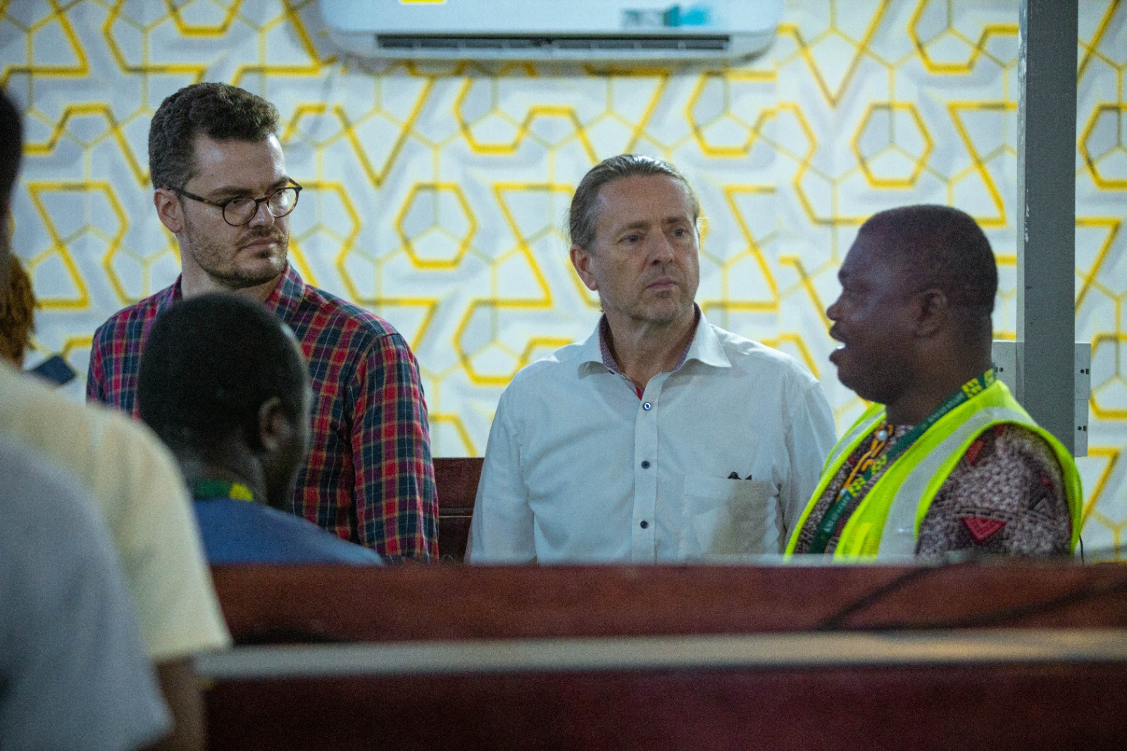 Ing. John Kusi, the Principal Technician, demonstrated the laboratory's operations to the team