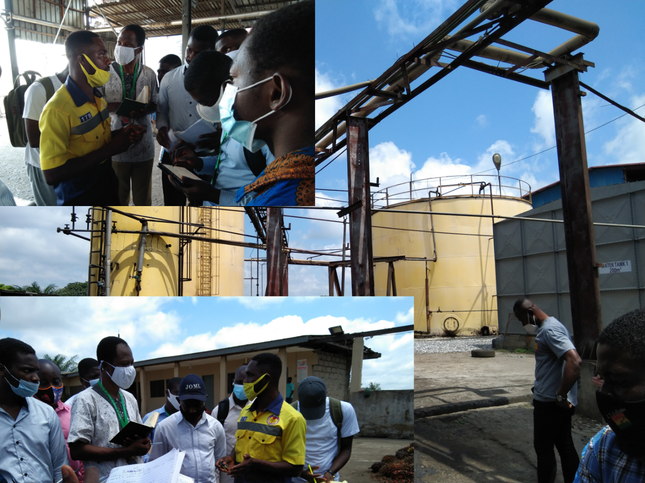 Staff And Graduate Students Of College Of Engineering Visit Juaben Oil Mills