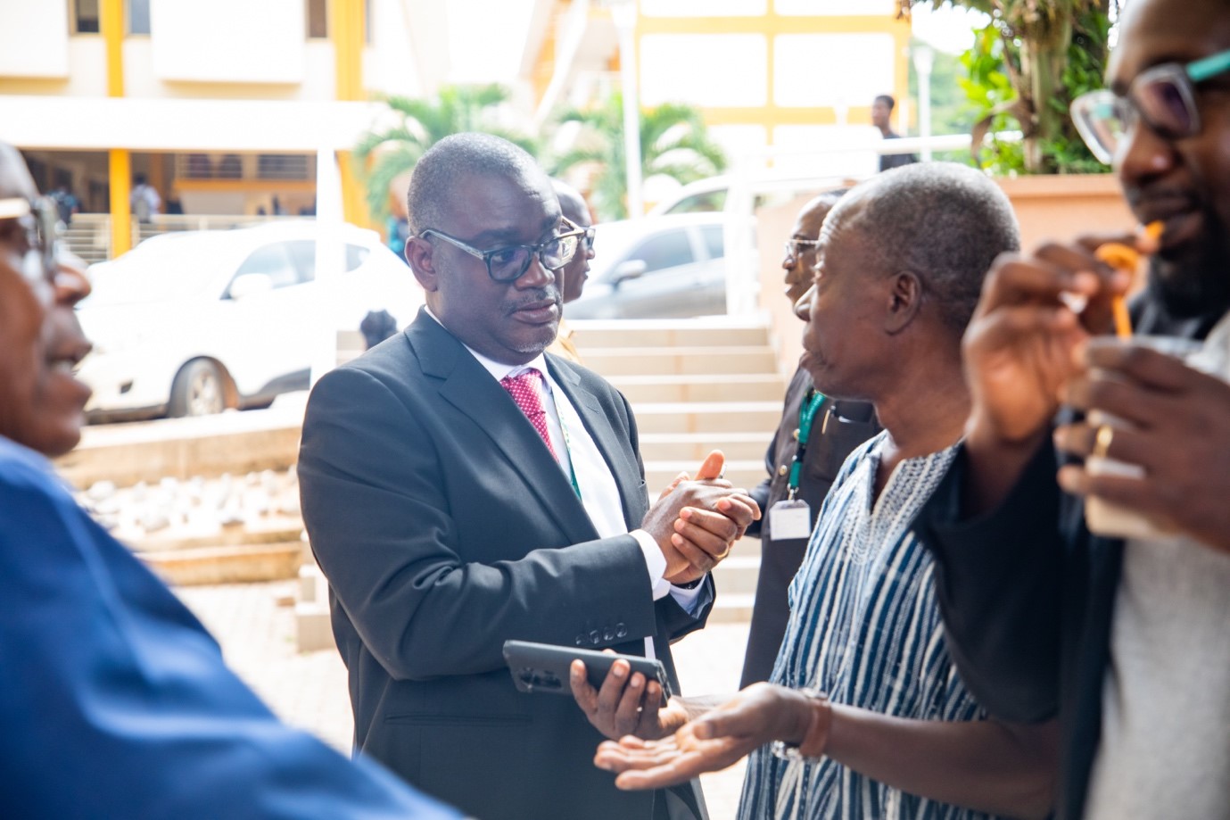 Prof. Nyarko interacted with members